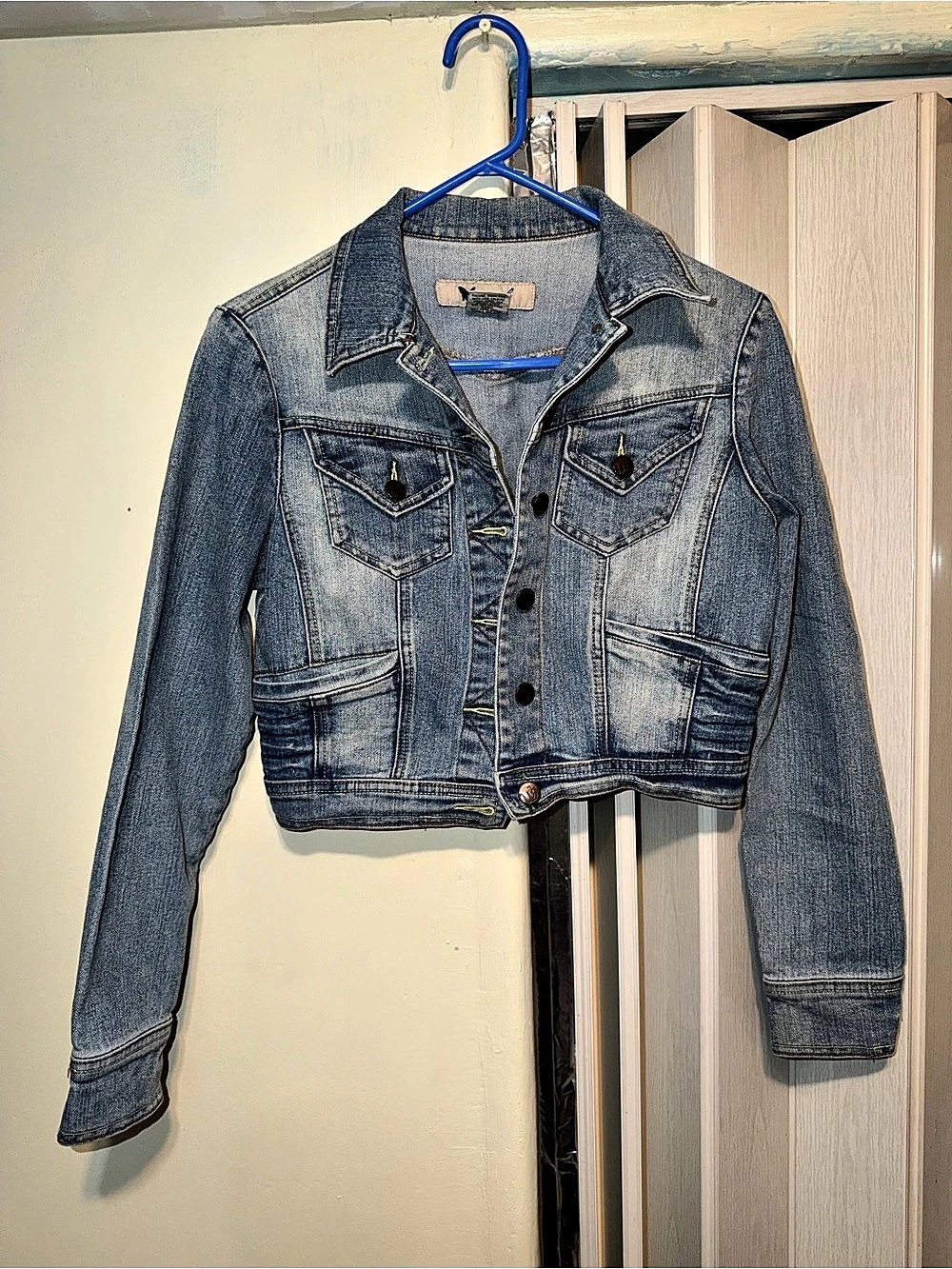 Wet Seal Women's Denim Jacket Blue Medium